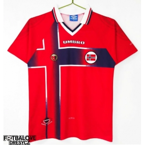 Norsko 1997-1998 Retro Domácí Dres Krátký Rukáv Norsko 1997-1998 Retro Domácí Dres Krátký Rukáv